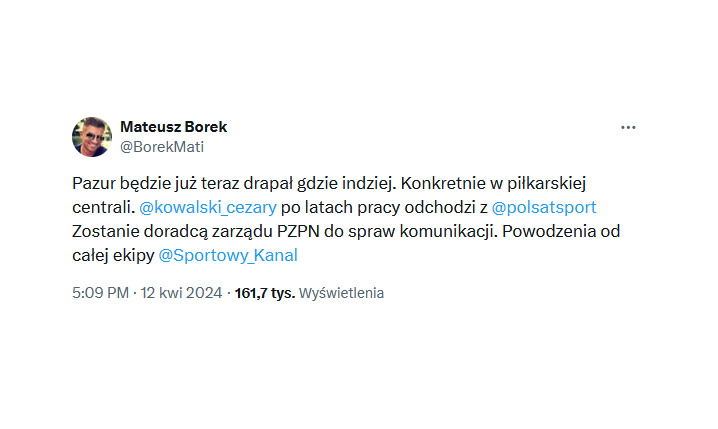 Cezary ''Z Pazurem'' ODCHODZI z Polsatu Sport i przechodzi do... O.o